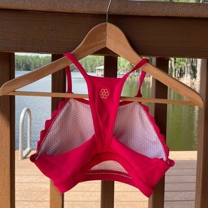Red Honeycut Bra Top